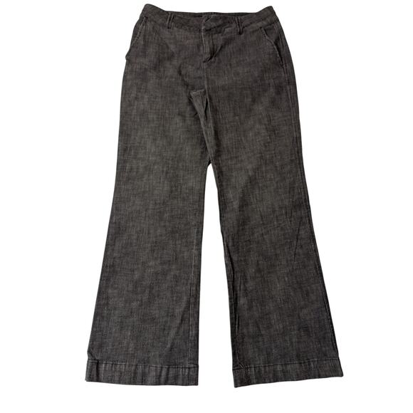 Coldwater Creek Womens Straight Flair Leg GrayJeans Sz 14 Dark Wash Classic Fit - Picture 6 of 7